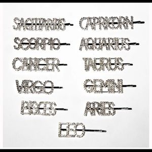 Zodiac hair clip
